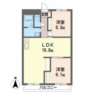 メゾン・サノ【2階】の間取り