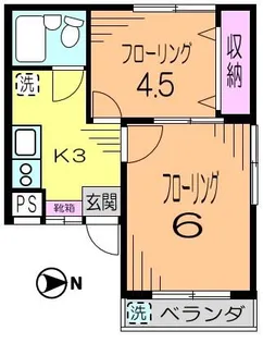 エスポワール杉並【2階】の間取り