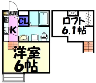 Primo検見川【1階】の間取り