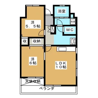 片倉ハイツ【7階】の間取り