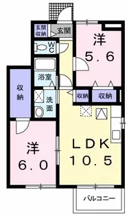 インフィニティIV【1階】の間取り