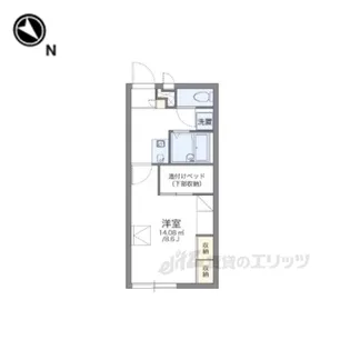 レオパレス金岡【1階】の間取り