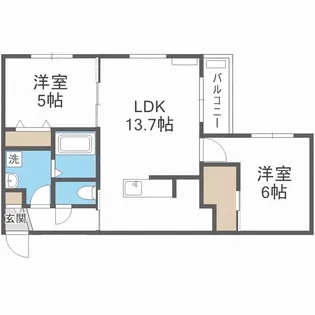 Footon札幌(フォートン)【3階】の間取り