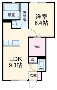 メゾンソレイユA【1階】の間取り