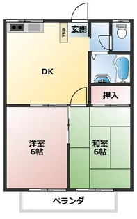 エステートピア大高【1階】の間取り