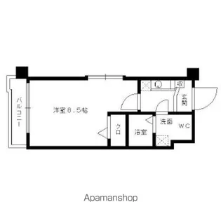 エンクレスト警固【9階】の間取り