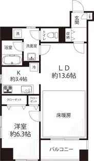 メゾン・ド・日本橋久松町【7階】の間取り