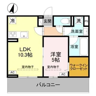D-Gran西本町【1階】の間取り
