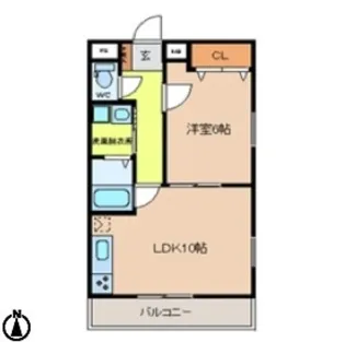 エス・コート一条【2階】の間取り