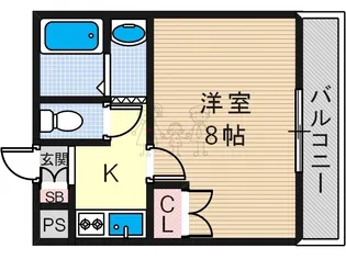 アクシリア駒川【3階】の間取り