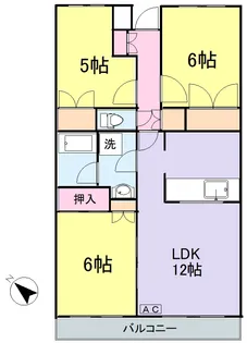 つくばアイビースクエア【4階】の間取り