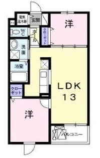セシリア【3階】の間取り
