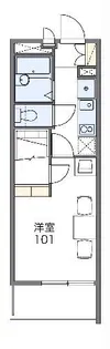レオパレスベル 山之手【2階】の間取り