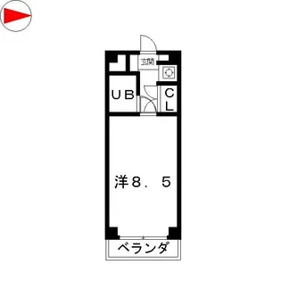 ウイング一本松【4階】の間取り