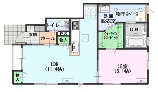 サンパレスベイIII【1階】の間取り