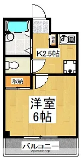 カーサ ヴェルデ【3階】の間取り