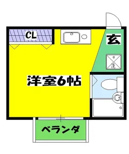 スリーバレーハイツ【2階】の間取り