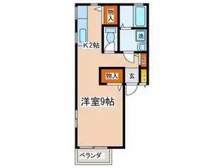 クレールコート南原I【1階】の間取り