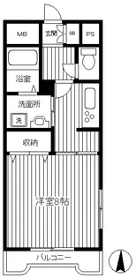 青山コーポB【2階】の間取り