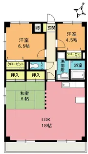 ロイヤルパレス桶川【3階】の間取り