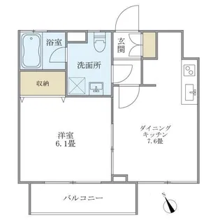 WELL House 東大井【1階】の間取り