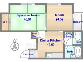 コーポ石井【3階】の間取り