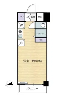 アルス市ヶ谷薬王寺【5階】の間取り