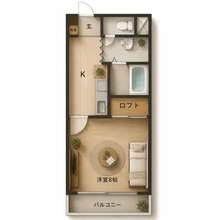 ルネッサマツモト【2階】の間取り