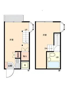 芦花フローラル【2階】の間取り
