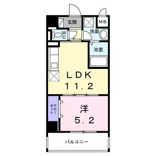 Chura Mare【4階】の間取り