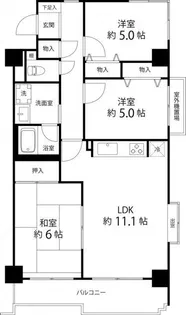 T′s garden光が丘【4階】の間取り
