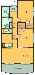 メイプルリーフ【3階】の間取り