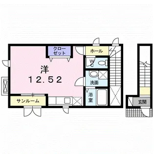 山形県山形市五日町【アパート】の間取り