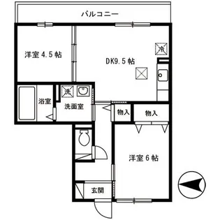 レフィナードカルチェ C棟【3階】の間取り