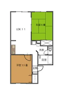ラセジュール【2階】の間取り