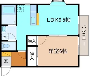 クリスティーヌ24【2階】の間取り