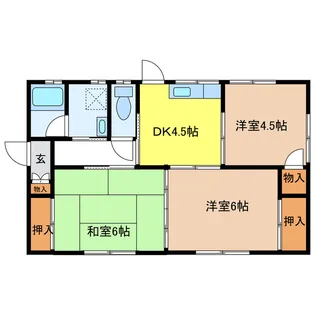 岐阜県羽島市上中町長間【一戸建】の間取り