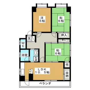 ウィーンマンション【1階】の間取り