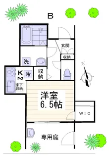 ミヨシガーデンII西荻南【1階】の間取り