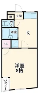 ヴィラ萩山【2階】の間取り