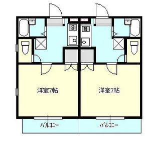 サンプレイスヒルズ【2階】の間取り