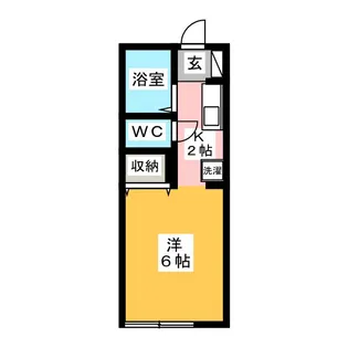 1Rの間取り画像