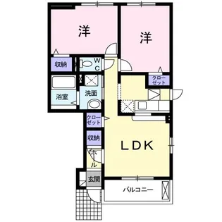 プリマヴェーラB【1階】の間取り