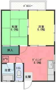 コーポ宮田 II【2階】の間取り