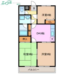 ヴィンテージ【2階】の間取り