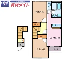 ヴェールメゾン【2階】の間取り