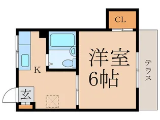 サクラビア関【1階】の間取り