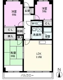 アヴニール戸田【3階】の間取り