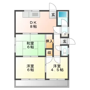 三重県津市大里窪田町【一戸建】の間取り