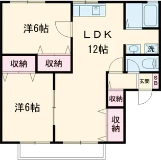 グリーン・ゼフィルス【2階】の間取り